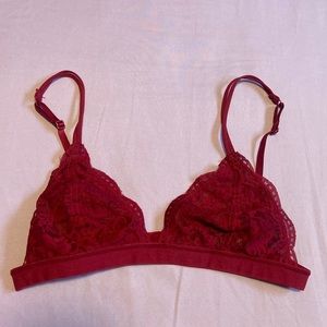 Burgundy red bralette